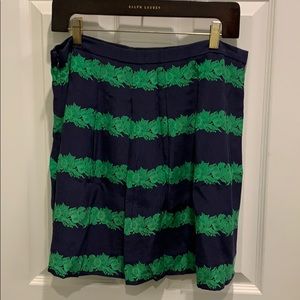 J. Crew Silk Rose Print Skirt